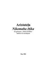 Research Papers 'Aristoteļa "Nikomaha ētika" IX grāmatas "Draudzība" analīze un secinājumi ', 1.
