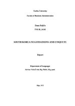 Research Papers 'South Korea negotations and etiquete', 1.