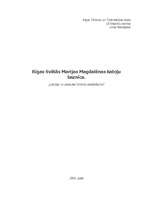 Research Papers 'Rīgas Svētās Marijas Magdalēnas katoļu baznīca', 1.
