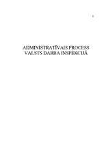 Term Papers 'Administratīvais process Valsts darba inspekcijā', 1.