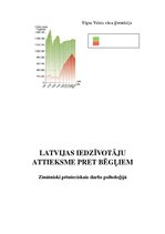 Research Papers 'Latvijas iedzīvotāju attieksme pret bēgļiem', 1.