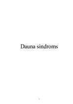 Summaries, Notes 'Dauna sindroms', 1.