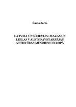 Research Papers 'Latvija un Krievija: mazas un lielas valsts savstarpējās attiecības mūsdienu Eir', 1.