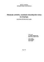 Research Papers 'Muskuļu attīstība, muskuļu stimulējošās vielas un dopings', 1.pages