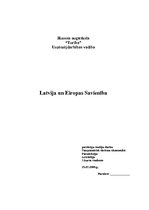 Research Papers 'Latvija un Eiropas Savienība', 1.
