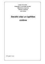 Research Papers 'Sociālie slāņi un izglītības sistēma', 1.