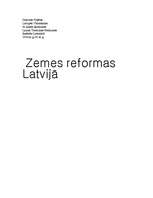Research Papers 'Latvijas zemes reforma', 1.