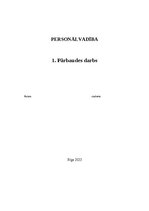 Samples 'Personālvadība', 1.