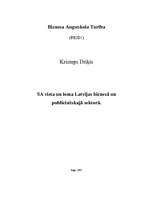 Essays 'Sabiedrisko attiecību vieta un loma Latvijā', 1.