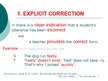Presentations 'Feedback in the Classroom - Error Correction', 5.