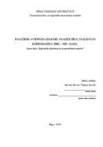 Research Papers 'Pasažieru aviopārvadājumu analīze Rīgā, Tallinā un Kopenhāgenā no 2000.-2007.gad', 1.