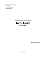 Summaries, Notes 'Kurts Levins. Sociālā psiholoģija', 1.