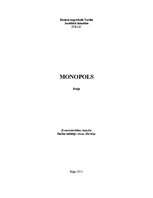 Essays 'Monopols', 1.
