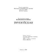 Research Papers 'Investīcijas', 1.