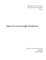 Research Papers 'Impact of Eco-taxes on Supply Side Behavior', 1.