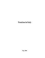 Research Papers 'Tourism in Italy. Economic Research', 1.