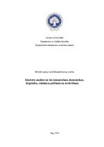 Research Papers 'Klasteru analīze un tās izmantošana ekonomikas, tirgzinību, reklāmas pētīšanā un', 1.