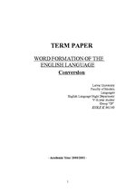 Research Papers 'Word Formation of the English Language', 1.