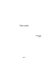 Summaries, Notes 'Time Series', 1.