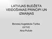 Summaries, Notes 'Latvijas Valsts budžeta sastādīšanas principi un izmaiņas', 20.