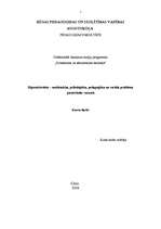 Research Papers 'Hiperaktivitāte - medicīniska, psiholoģiska, pedagoģiska un sociāla problēma pir', 1.