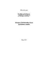 Essays 'Eiropas Cilvēktiesību tiesas sprieduma analīze', 1.