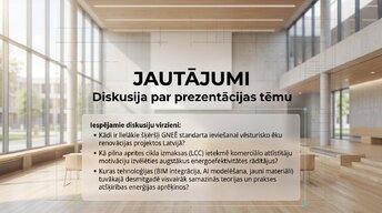 Presentations 'Ēkas enerģētiskā bilance: aprēķina un interpretācijas principi Latvijā', 12.