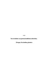 Essays 'Suverenitātes un pārnacionālisma attiecības. Eiropas Savienības piemērs', 1.