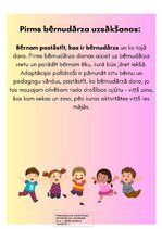 Summaries, Notes 'Metodiskais materiāls vecākiem - par bērna adaptācijas procesu pirmsskolas izglī', 4.