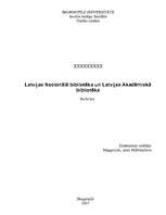 Research Papers 'Latvijas Nacionālā bibliotēka. Latvijas Akadēmiskā bibliotēka', 1.