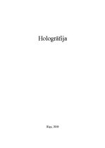 Research Papers 'Hologrāfija', 1.