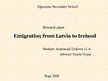 Research Papers 'Emigration from Latvia to Ireland', 25.