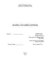 Research Papers 'Franšīze, tās vadība uzņēmumā', 1.