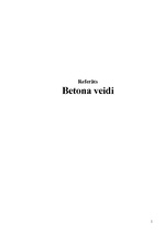 Research Papers 'Betona veidi', 1.