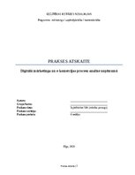 Practice Reports 'Digitālā mārketinga un e-komercijas procesu analīze uzņēmumā', 1.