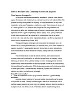 Research Papers 'Ethical Analysis of a Company: American Apparel', 1.