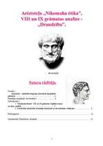 Research Papers 'Aristotelis - "Nikomaha ētika", VIII un IX grāmatas analīze', 1.