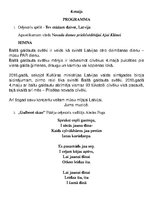 Summaries, Notes '4.maija (balto galdautu) svētku programma', 1.