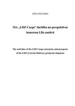 Term Papers 'SIA "LDZ Cargo" darbība un perspektīvas koncerna LDz sastāvā', 1.