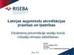 Presentations 'Latvijas augstskolu akreditācijas prasības un īpatnības', 1.