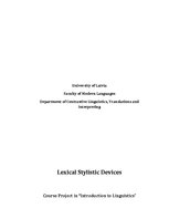 Summaries, Notes 'Lexical Stylistic Devices', 3.