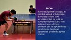Presentations 'Jēga, nozīme, vērtības galda tenisā', 6.