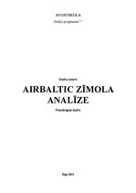 Term Papers 'Airbaltic zīmola analīze', 1.