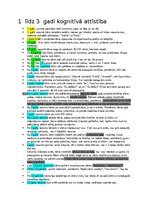 Summaries, Notes 'Pirmsskolas bērnu attīstība', 1.