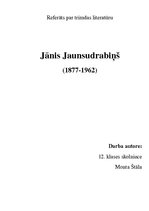 Research Papers 'Jānis Jaunsudrabiņš', 1.