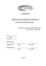 Research Papers 'Divu Latvijas loģistikas centru salīdzinājums', 1.