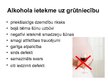 Presentations 'Alkohola ietekme uz cilvēka organismu', 8.