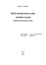 Research Papers 'BMX frīstaila (brīvā stila) attīstība Latvijā', 1.