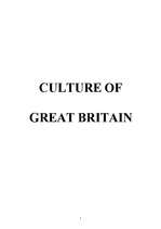 Research Papers 'Culture of Great Britain', 1.