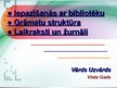 Presentations 'Bibliotēkzinātne: iepazīšanās ar bibliotēku, grāmatu struktūra un periodiskie iz', 1.